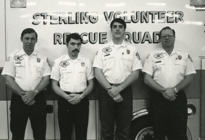 Duty Crew with Fred Gansel, Ray Cerniglia and two others - 1980 Line Officers